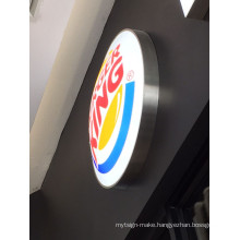 Burger King Restaurant Wall Mounted LED Blister Acrylic Lightbox